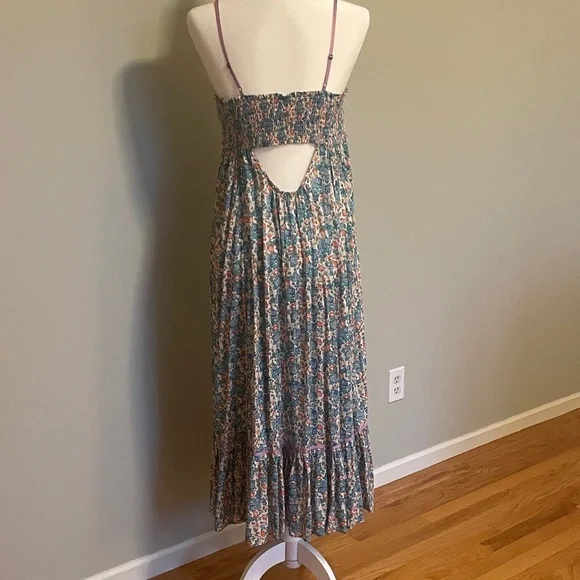 Free People Floral Blue and Pink Maxi Dress - Picture 5 of 11